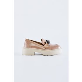 Valmenti Elda Vizon Vegan Kadın Loafer Ayakkabı