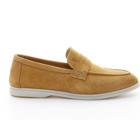 Valmenti Lucio Camel Süet Hakiki Deri Erkek Loafer Ayakkabı