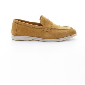 Valmenti Lucio Camel Süet Hakiki Deri Erkek Loafer Ayakkabı