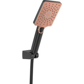 Valtemo VS-7840 Maxima Bronze Siyah Mafsallı Askılı El Duş Takımı