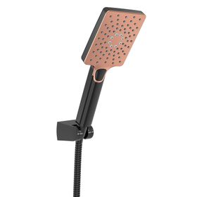 Valtemo VS-7840 Maxima Bronze Siyah Mafsallı Askılı El Duş Takımı