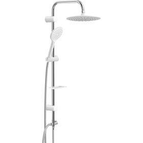 Valtemo VS5360 Slim White Robot Tepe Duş Seti Takımı
