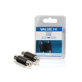 Valueline 2x RCA Erkek Siyah Kalın Ses Bağlantı Kablosu