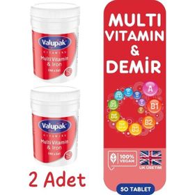 Valupak Multivitamin Demir 2x50 Tablet