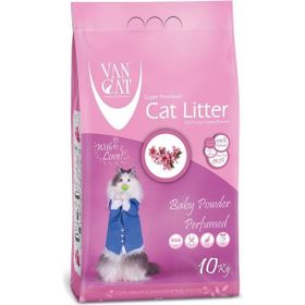 Van Cat 10 kg Bebek Pudralı Kokulu İnce Kedi Kumu