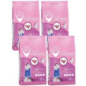 Van Cat Baby Powder 10 kg 4 Adet Pembe Parfümlü Kedi Kumu