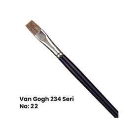 Van Gogh 234 Seri Öküz Kulağı Kılı Düz Kesik Uçlu Fırça