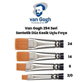 Van Gogh 294 Seri Sentetik Düz Kesik Uçlu Fırça no:8
