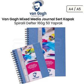 Van Gogh Mixed Media Journal Sert Kapak 160 gr 50 Yaprak Spiralli Defter