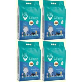 Vancat 4x10 kg Marsilya Sabunlu İnce Taneli Bentonit Kokulu Kedi Kumu