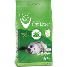 Vancat Aloe Vera Aromalı İnce Taneli 10 kg 2 Adet Kedi Kumu