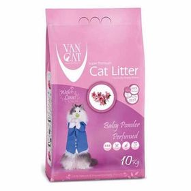 Vancat Baby Powder Parfümlü İnce Taneli 2x10 kg Kedi Kumu