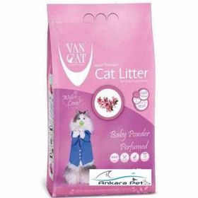 Vancat Bebek Pudralı 5 kg Kalın Taneli Kedi Kumu