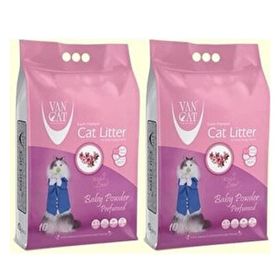 Vancat Bebek Pudrası Aromalı 2x10 kg Kedi Kumu
