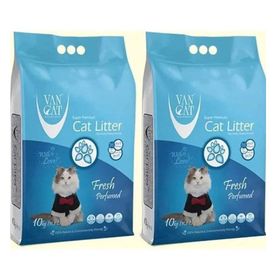 Vancat Fresh Kokulu Ince Taneli 2x10 kg Kedi Kumu