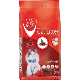 Vancat Kokusuz Bentonit İnce Taneli 5 kg Kedi Kumu