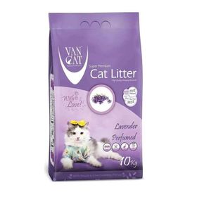Vancat Lavanta Kokulu İnce Taneli 10 kg Kedi Kumu