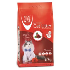 Vancat Natural Topaklanan İnce Taneli 4x10 kg Kedi Kumu