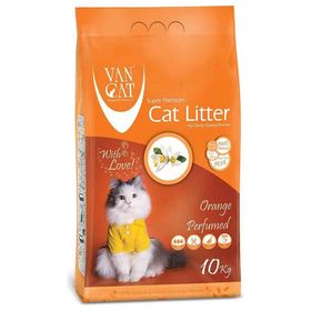 Vancat Portakal Kokulu İnce Taneli 10 kg Kedi Kumu