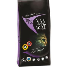 Vancat Sterilised 15 Kg Kısırlaştırılmış Tavuklu Yetişkin Kuru Kedi Maması