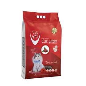 Vancat Super Premium Topaklanan Naturel Doğal İnce Taneli 10 kg Kedi Kumu