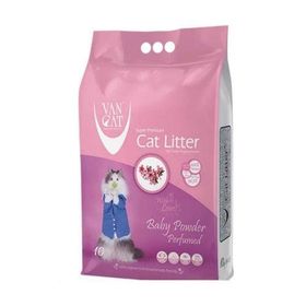 Vancat W225 20 kg Bebek Pudralı Parfümlü Renksiz Kedi Kumu