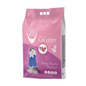 Vancat W225 20 kg Bebek Pudralı Parfümlü Renksiz Kedi Kumu