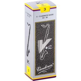 Vandoren CR623 V12 No.3 5'li Bas Klarnet Kamışı