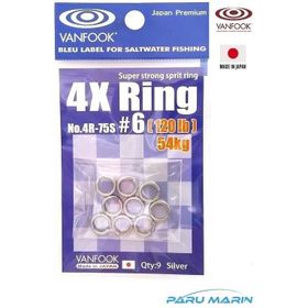 Vanfook 4R-75S Split Ring 6 54 kg Halka
