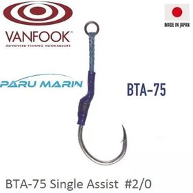 Vanfook BTA-75 Bolt Lock Tekli 2/0 2 Adet Assist İğnesi