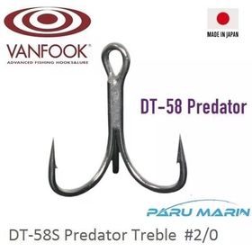 Vanfook DT-58S 2/0 Silver 4 Adet Üçlü İğne