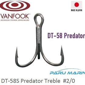 Vanfook DT-58S 2/0 Silver 4 Adet Üçlü İğne