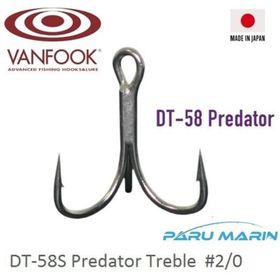 Vanfook DT-58S 2/0 Silver 4 Adet Üçlü İğne