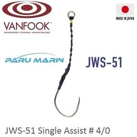 Vanfook JWS-51 Jigen Hyper Tekli 4/0 3 Adet Asist İğne