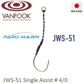 Vanfook JWS-51 Jigen Hyper Tekli 4/0 3 Adet Asist İğne