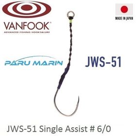 Vanfook JWS-51 Jigen Hyper Tekli 6/0 3 Adet Asist İğne