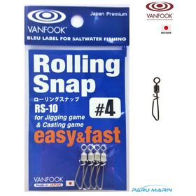 Vanfook RS-10 4 4 Adet Rolling Snap Klips