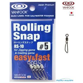 Vanfook RS-10 5 4 Adet Rolling Snap Klips