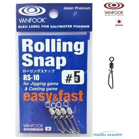 Vanfook RS-10 5 4 Adet Rolling Snap Klips