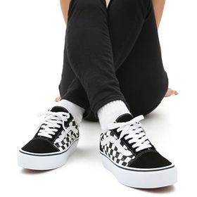 Vans Ua Old Skool Platform Siyah Kadın Günlük Ayakkabı