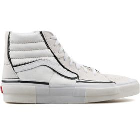Vans VN0005UKQJM1 Beyaz Sk8 Hi Reconstruct Unisex Çift Katmanlı Soyulabilen Süet Günlük Ayakkabı