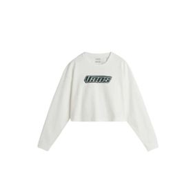 Vans VN000J4KFS81 Retro V Ls Relax Crop Beyaz Kadın T-shirt