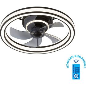 Vanti KCF296-30 W Ledli Dekoratif Siyah Tavan Vantilatörü