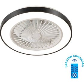 Vanti KCF297-15 W Ledli Dekoratif Siyah Tavan Vantilatörü