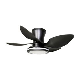 Vanti KCF303 30 W 28 inç 5 Kanatlı Siyah 3 Renk Kumandalı Ledli Dekoratif Tavan Vantilatörü