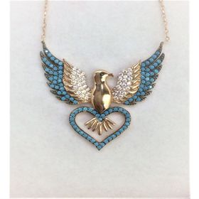 Vaoov 925 Ayar Anka Kuşu Gümüş Kolye