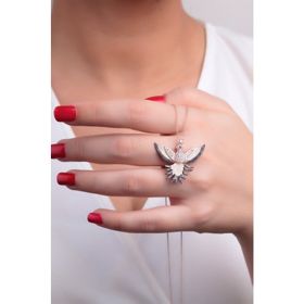 Vaoov 925 Ayar Anka Kuşu Gümüş Kolye