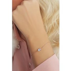 VAOOV 925 Ayar Gümüş Damla Taşlı Bileklik