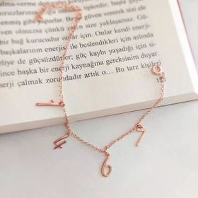 VAOOV 925 Ayar Gümüş Dört Rakamlı Zincir Bileklik