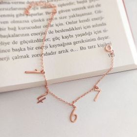 VAOOV 925 Ayar Gümüş Dört Rakamlı Zincir Bileklik